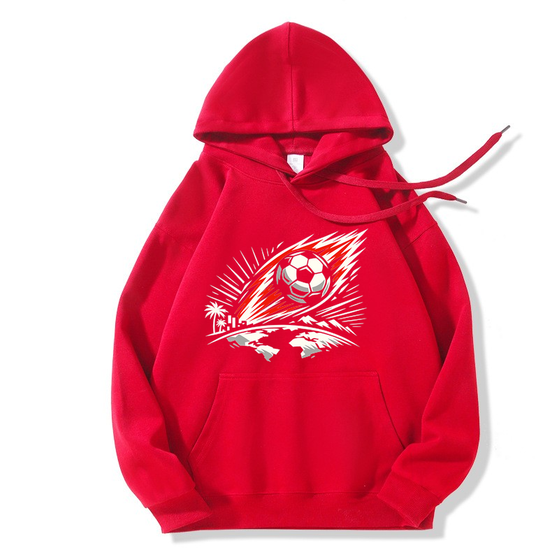 Hoodie Leuchtende Typowellen der Fußballnacht
