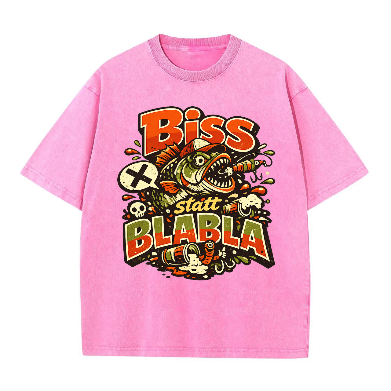 T-Shirt Biss statt Blabla Anglerstyle