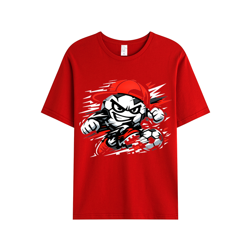 T-shirt Unaufhaltsamer Spielgeist Vektor-Maskottchen