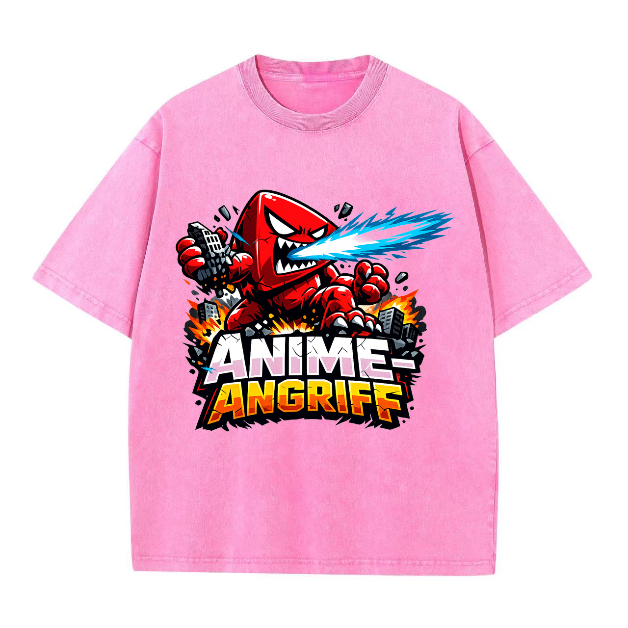 T-Shirt Anime-Angriff: Epischer Kampflook für Fans