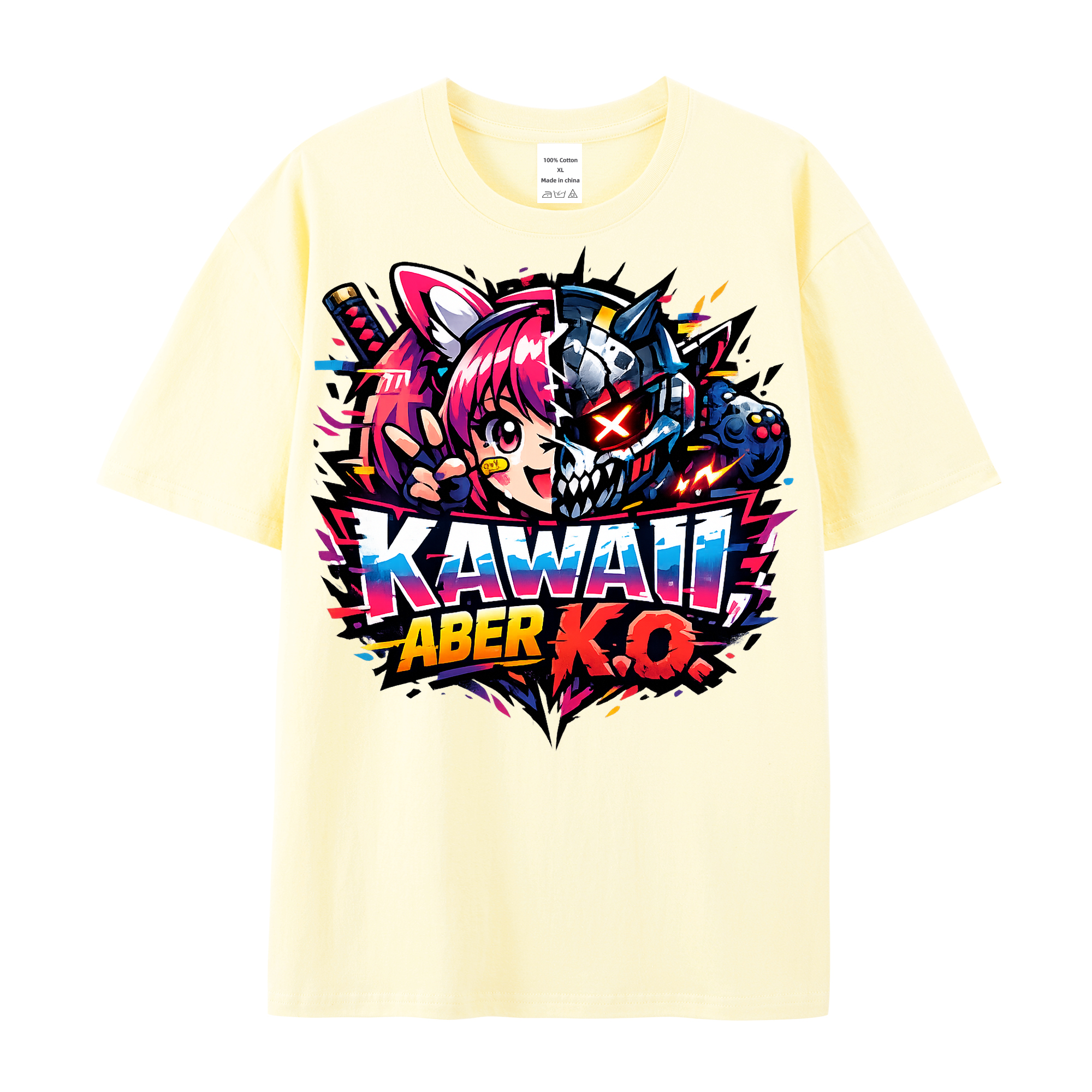 t-shirt Kawaii K.o. Anime Vibes