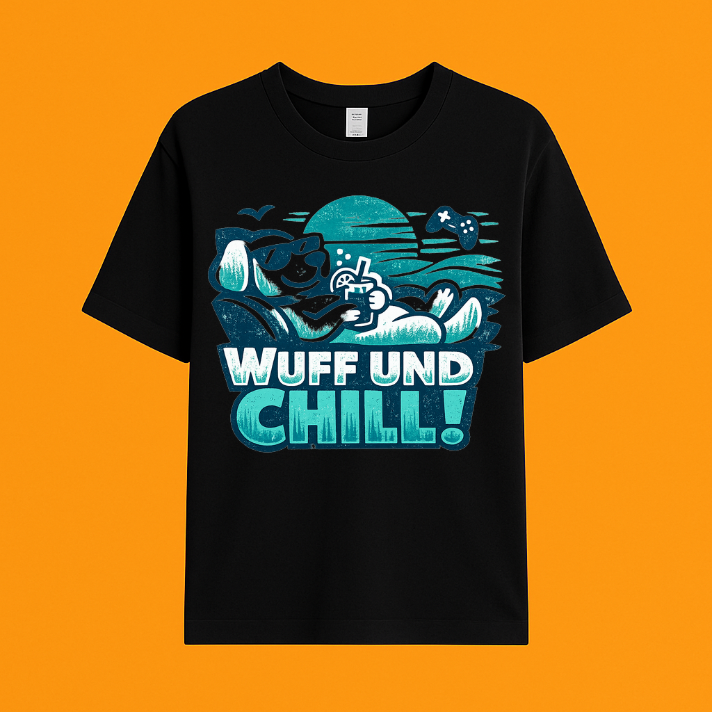 t-shirt Wuff & Chill Hunde-Vibes