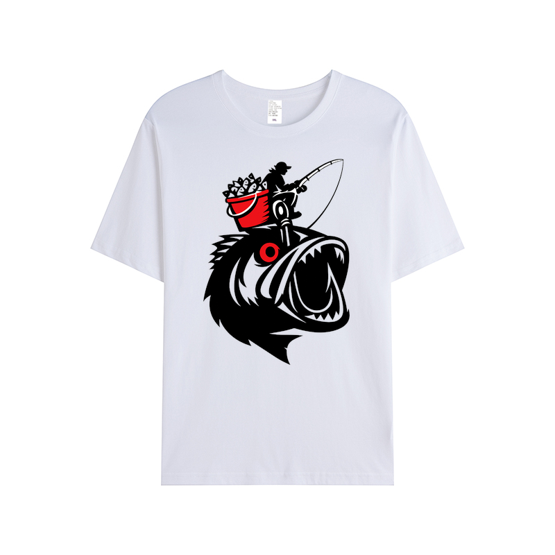 T-Shirt Angelglück am Wasser