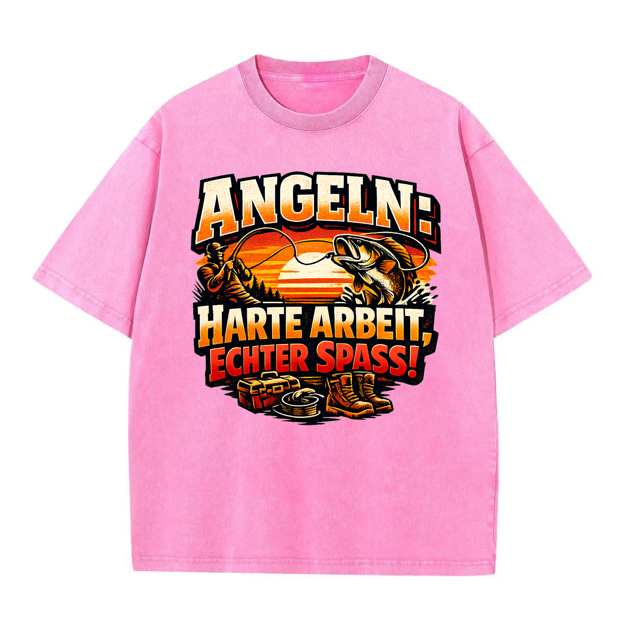 T-Shirt Angelträume: Arbeit & Spaß vereint