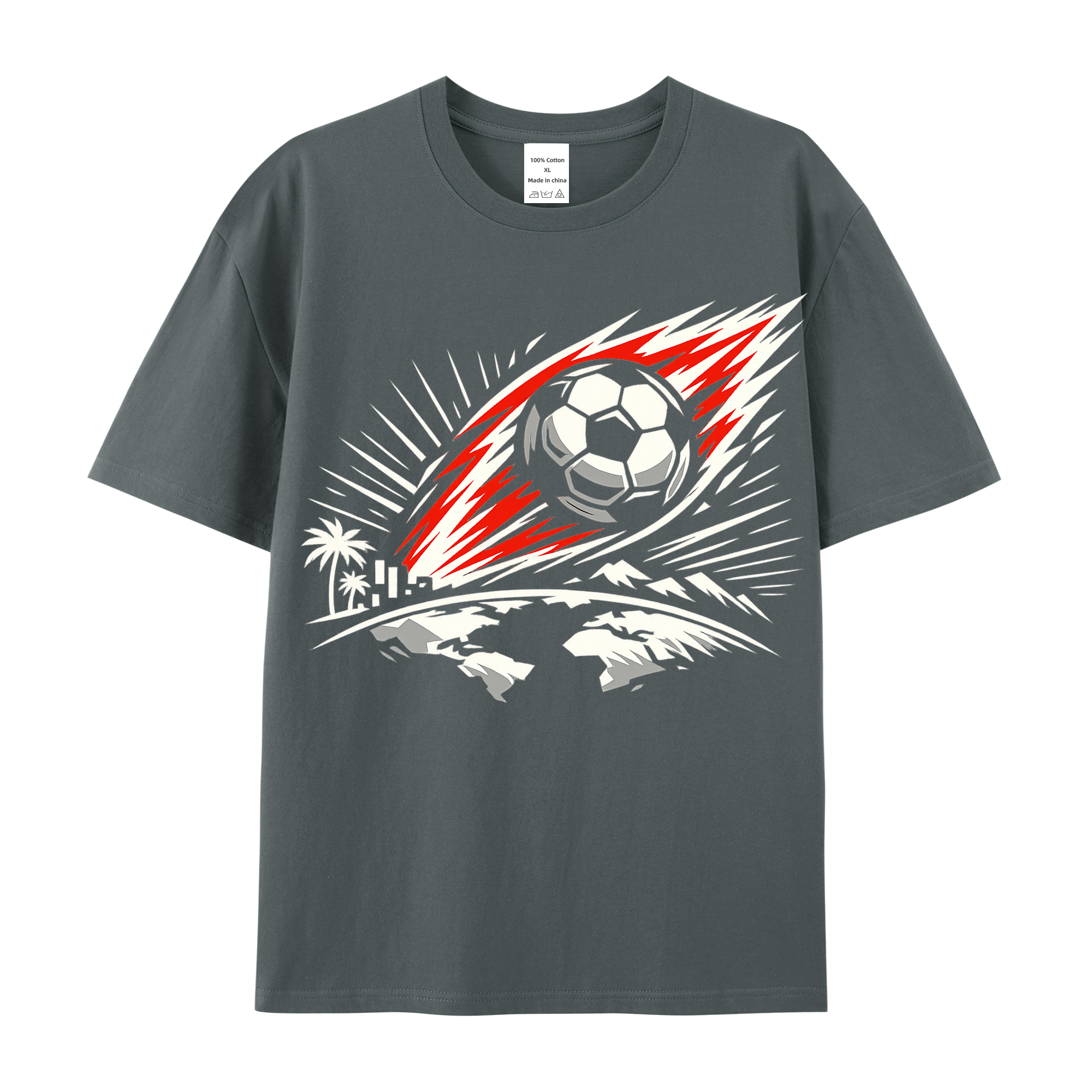 T-shirt Leuchtende Typowellen WM Statement