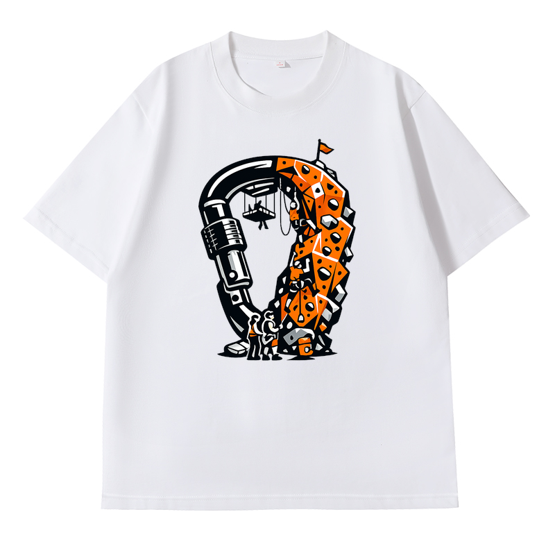 T-shirt - 100% gekämmte Baumwolle - Unisex / 300g Velvet Gri