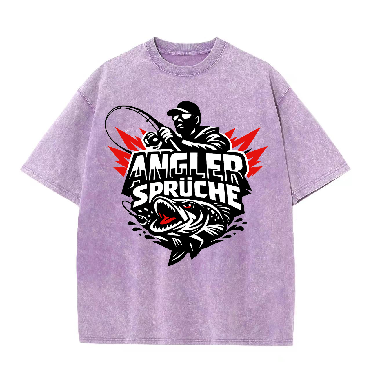 T-Shirt Angelglück am Wasser