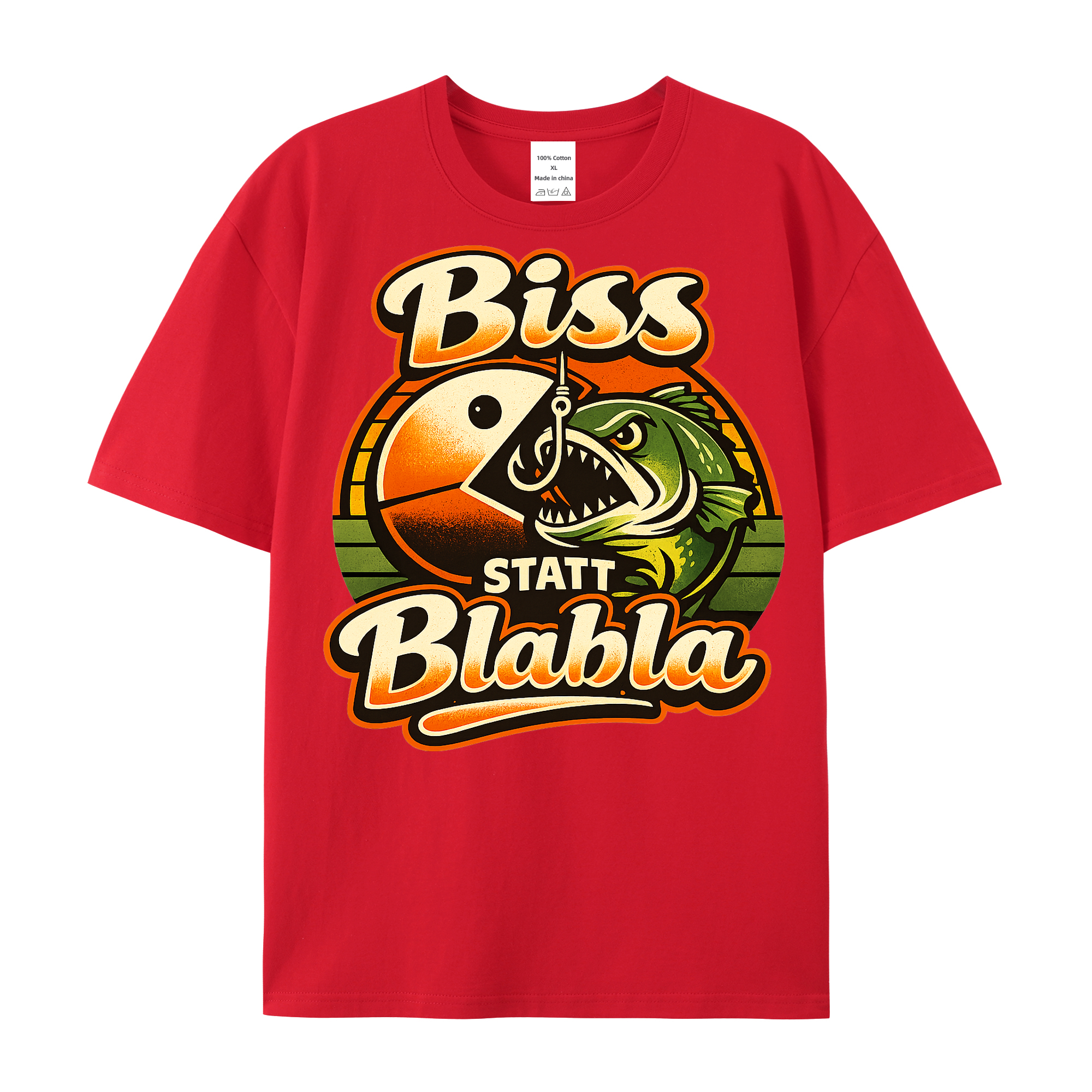 t-shirt Biss statt Blabla Angler Edition