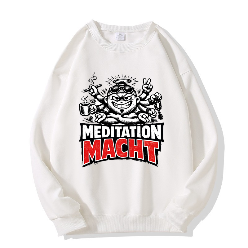 Sweatshirt Meditation Macht — Yoga Yogi Komfort