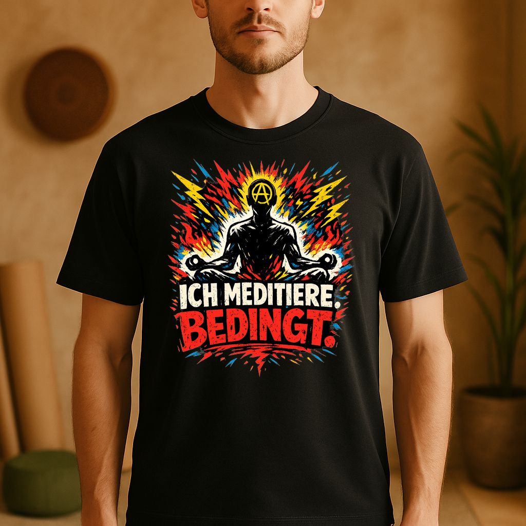 T-Shirt Meditationsmuffel – Chill & Flow Yoga Shirt