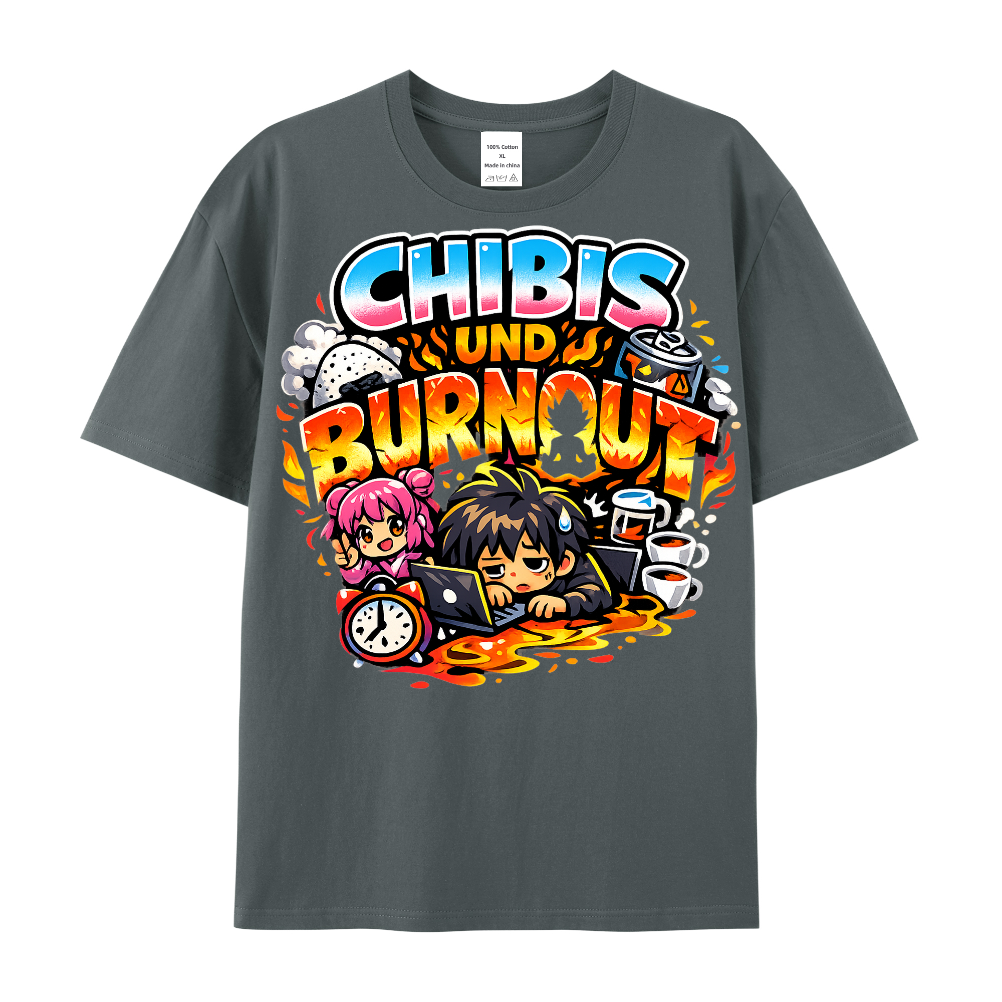 T-Shirt Chibi Burnout Burst