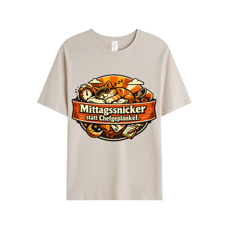 T-Shirt Mittagsnicker Katze Vibes