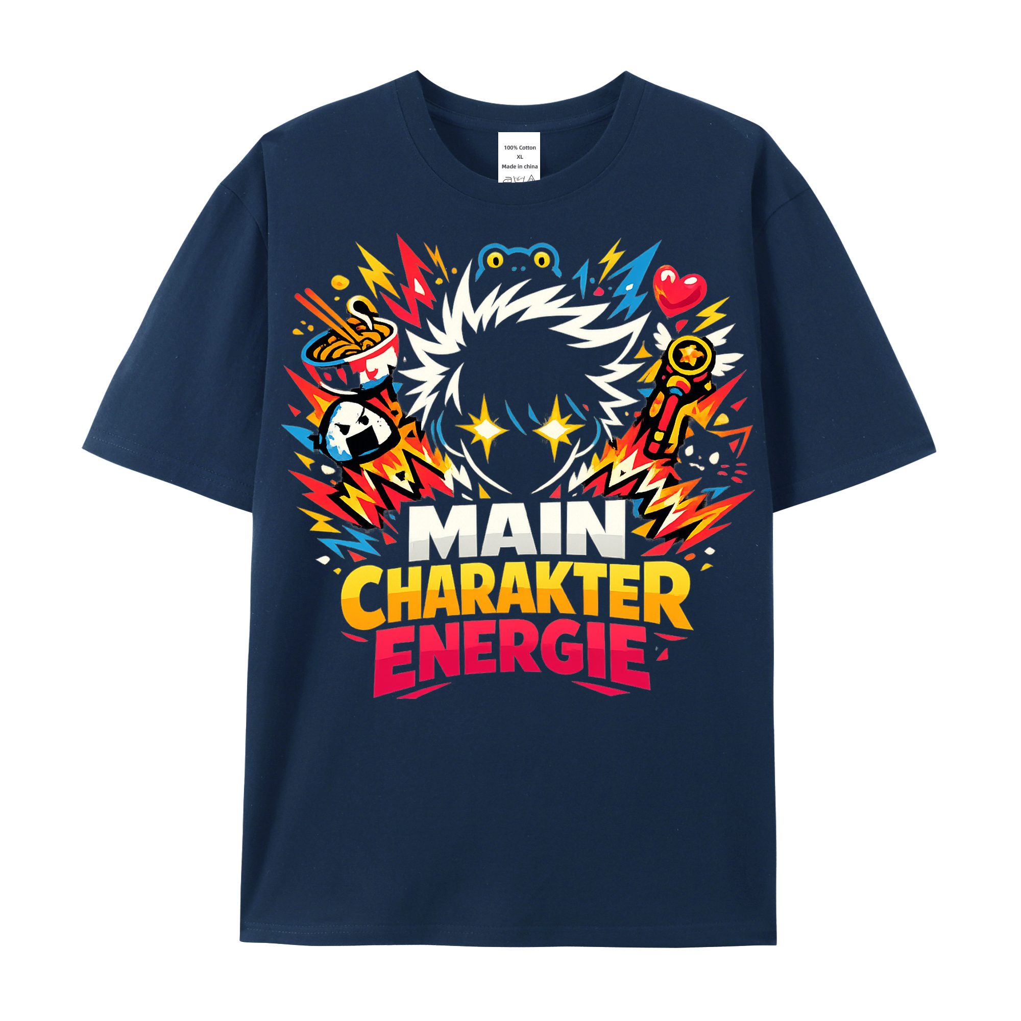 T-Shirt Main Charakter Energie Anime Vibes