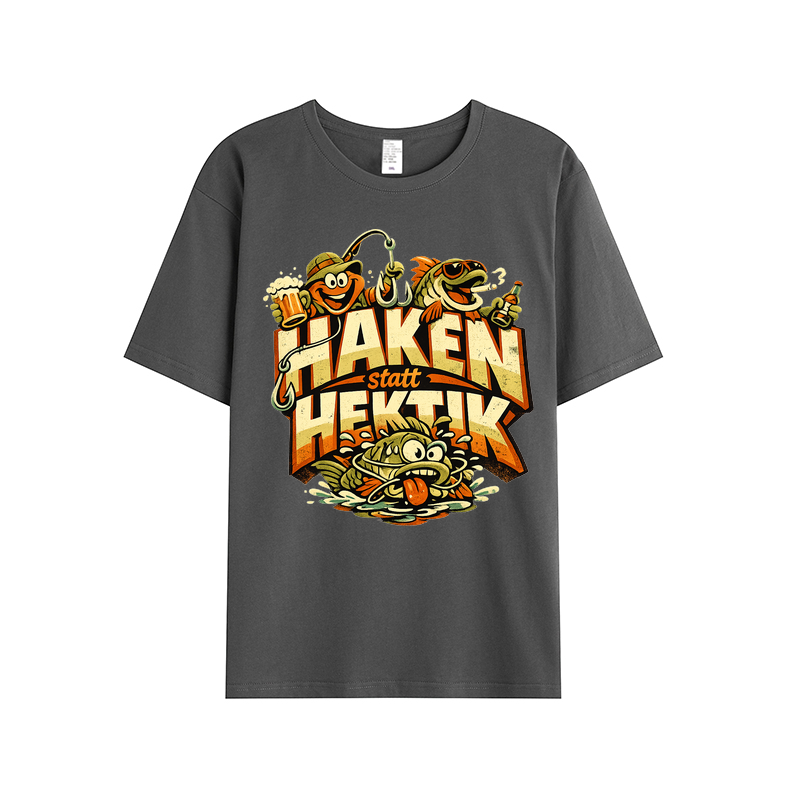 t-shirt Haken statt Hektik Angler-Style