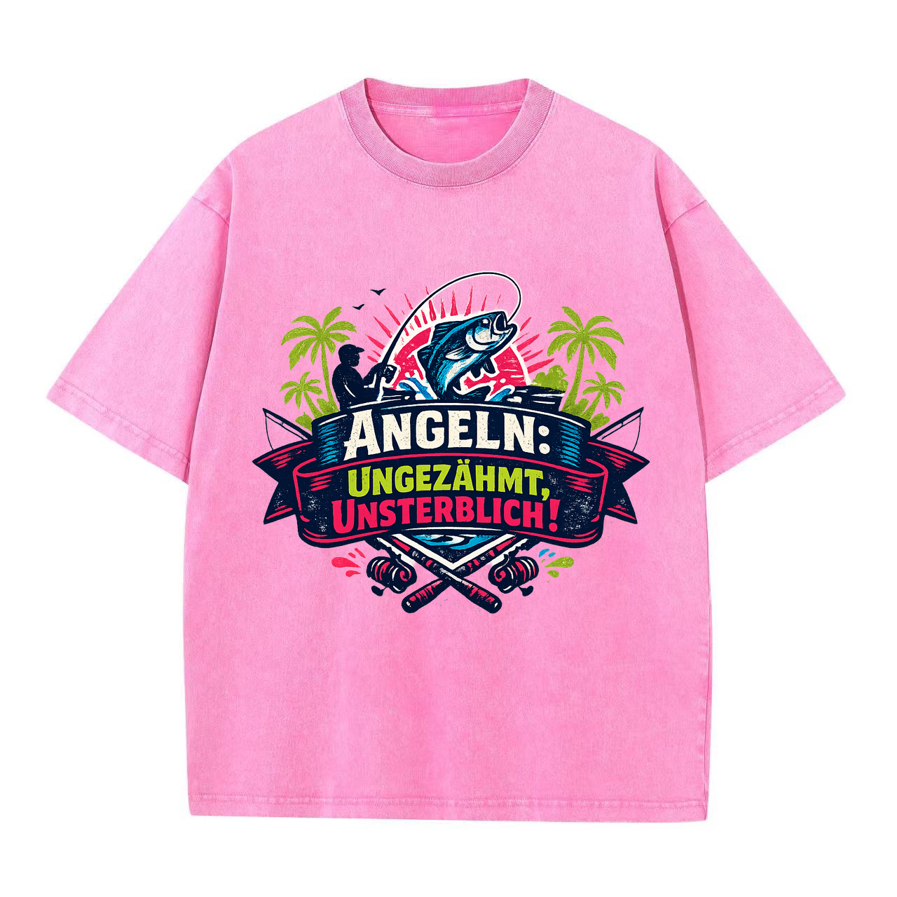 T-Shirt Anglerherz Ungezähmt