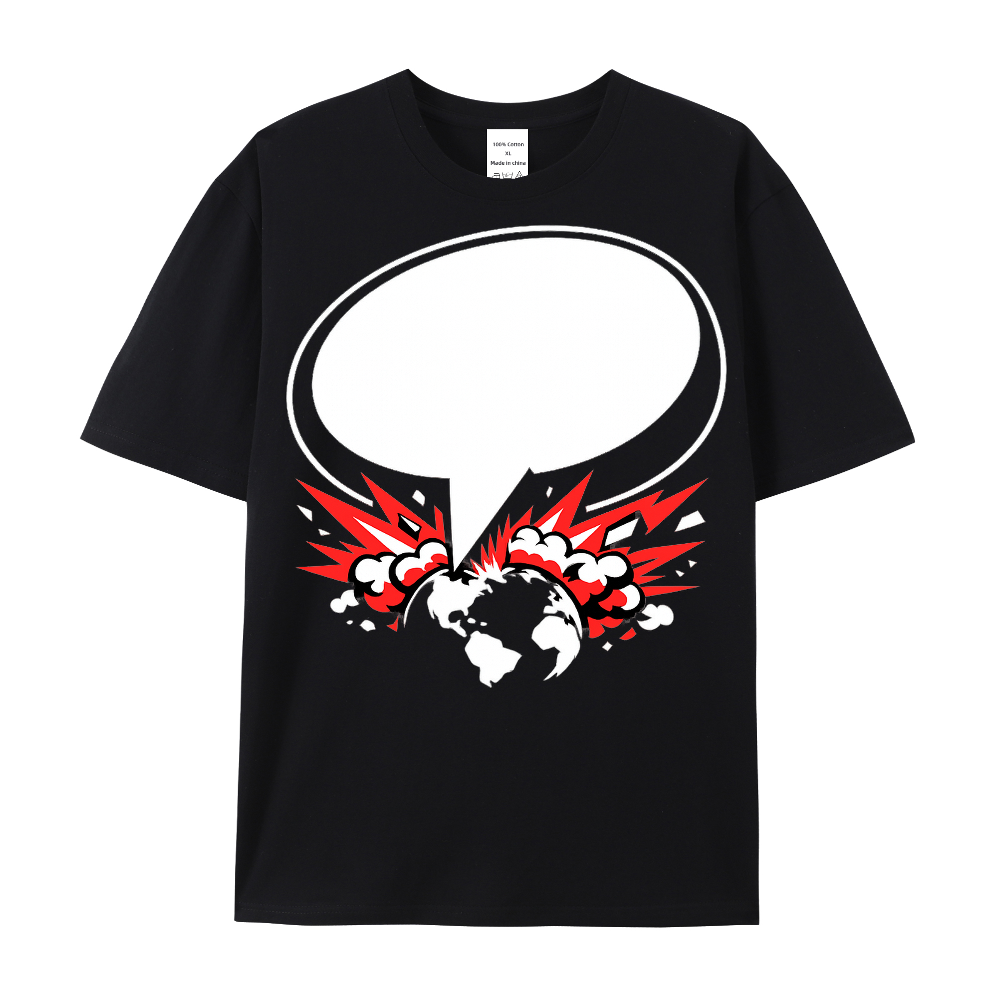 T-shirt Rebellenball im Raster Statement