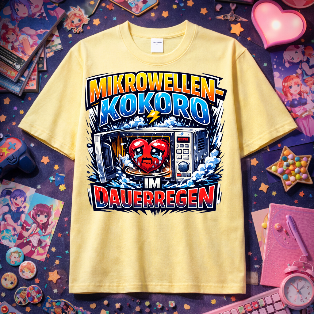 T-Shirt Mikrowellen-Kokoro im Dauerregen Vibe