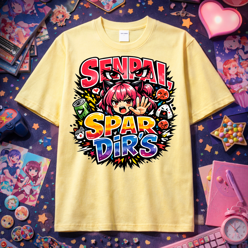 T-Shirt Senpai Spar Dir's Anime Vibes