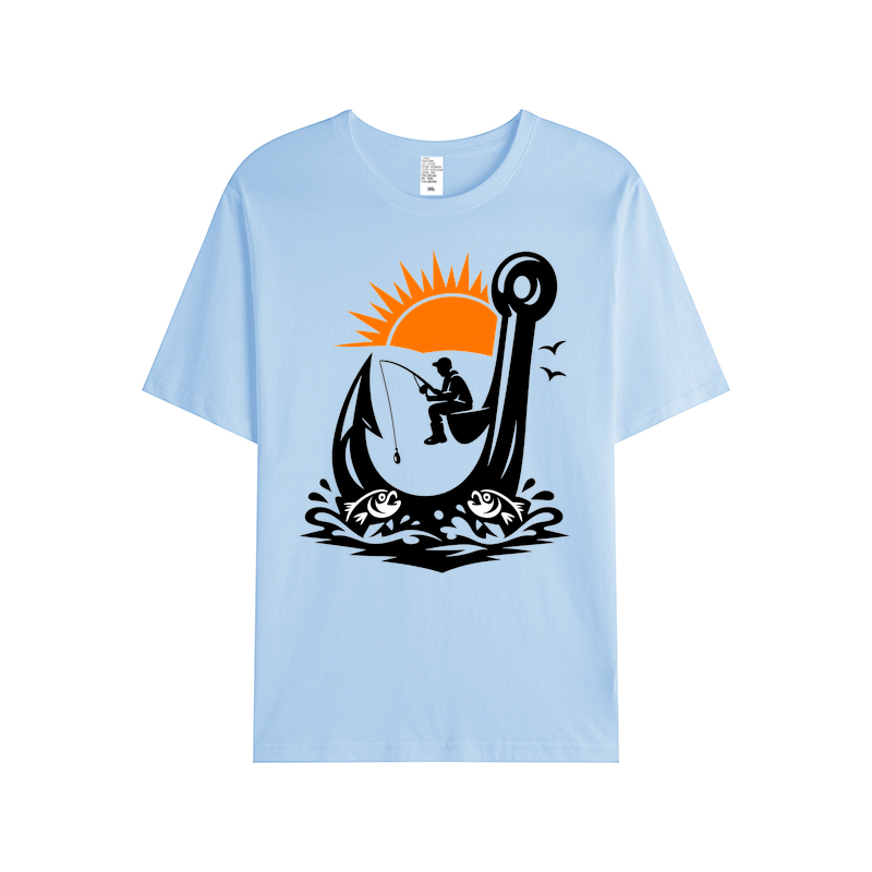 T-Shirt Angelglück am Wasser
