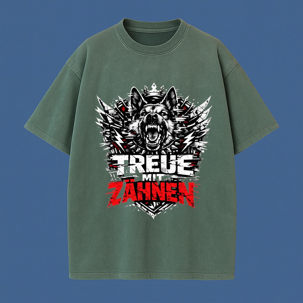 T-Shirt Treue mit Zähnen Haustierheld
