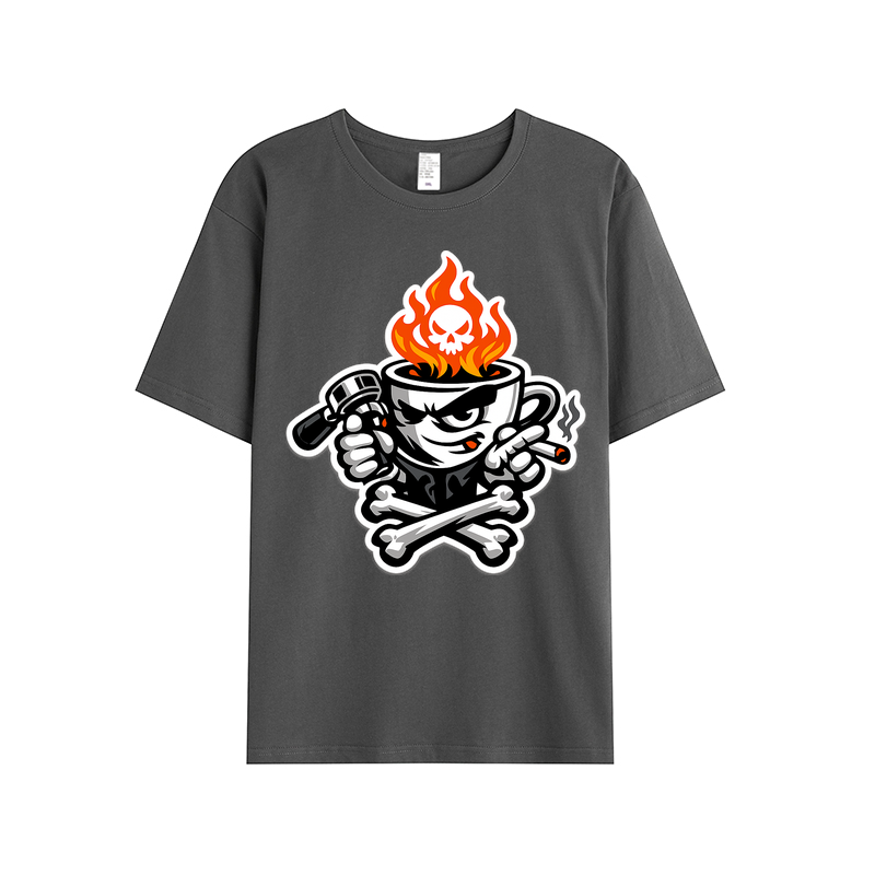 T-shirt Rebel Roast Mascot für Kaffeekenner