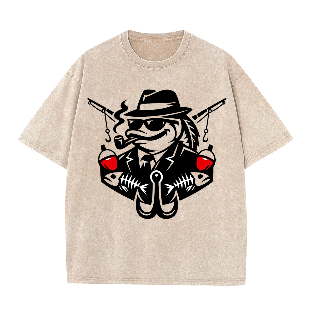 T-Shirt Angelglück am Wasser