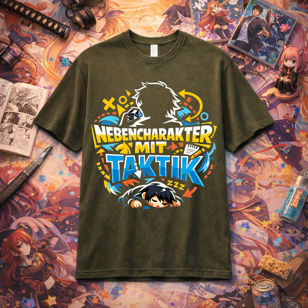 T-Shirt Anime Taktikheld Nebencharakter Style