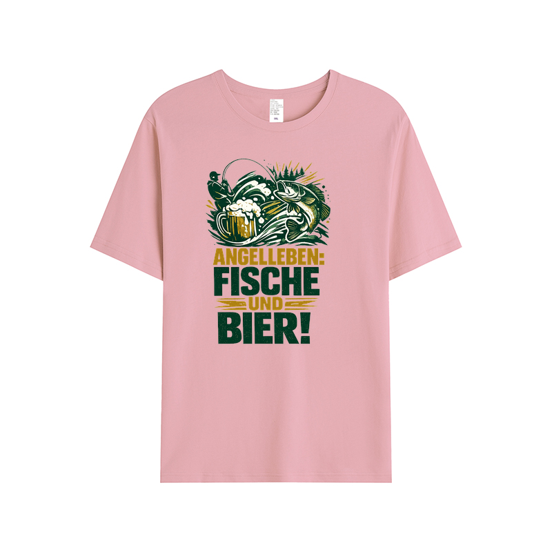 T-Shirt Angelglück: Fische, Bier und gute Laune!
