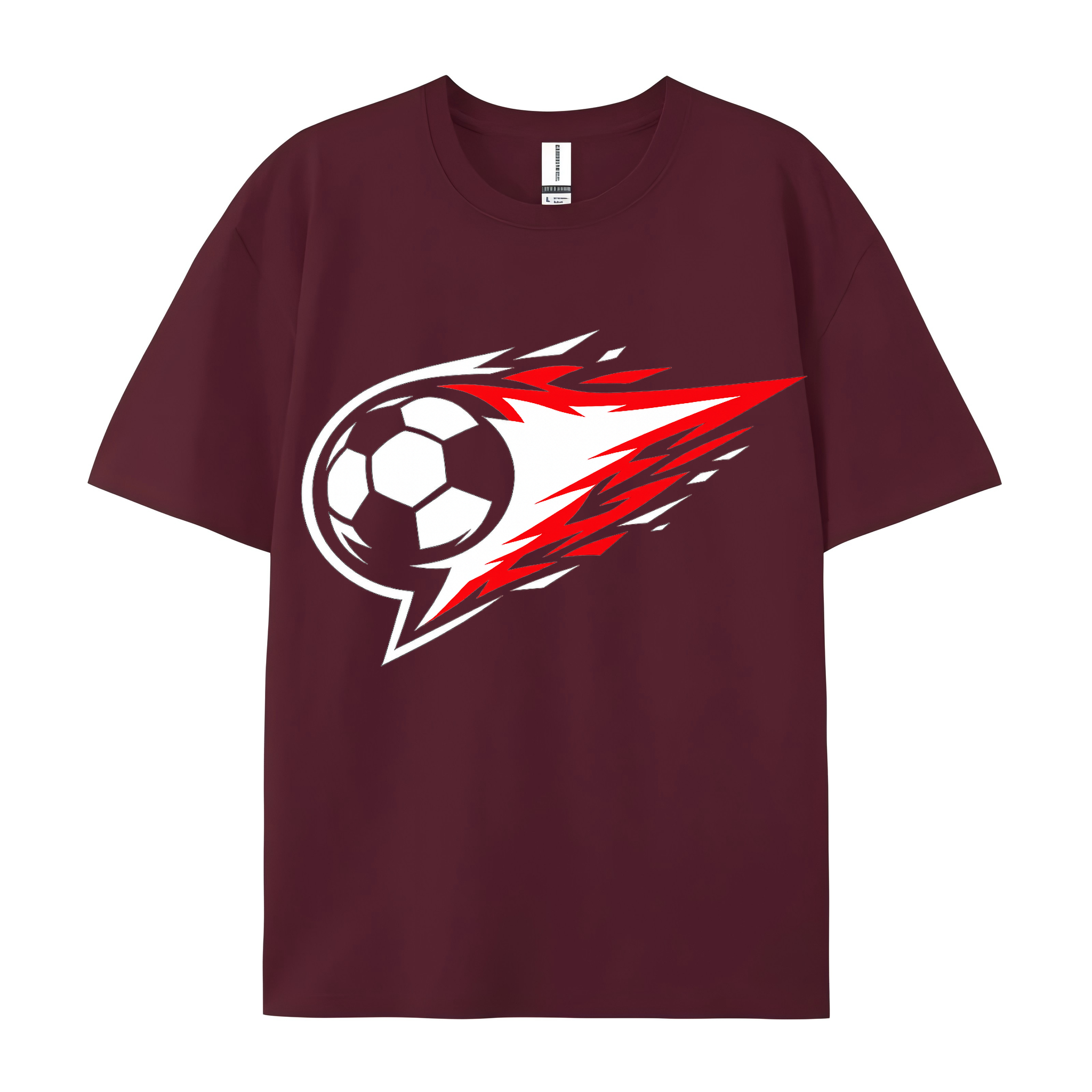 T-shirt Unaufhaltsames Flammenwappen Heldensymbol