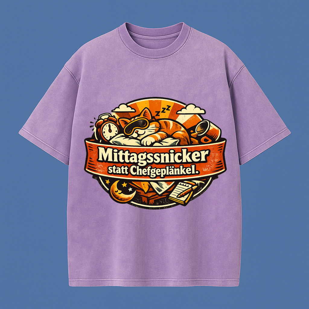Mittagsnicker statt Chefgeplänkel. t-shirt