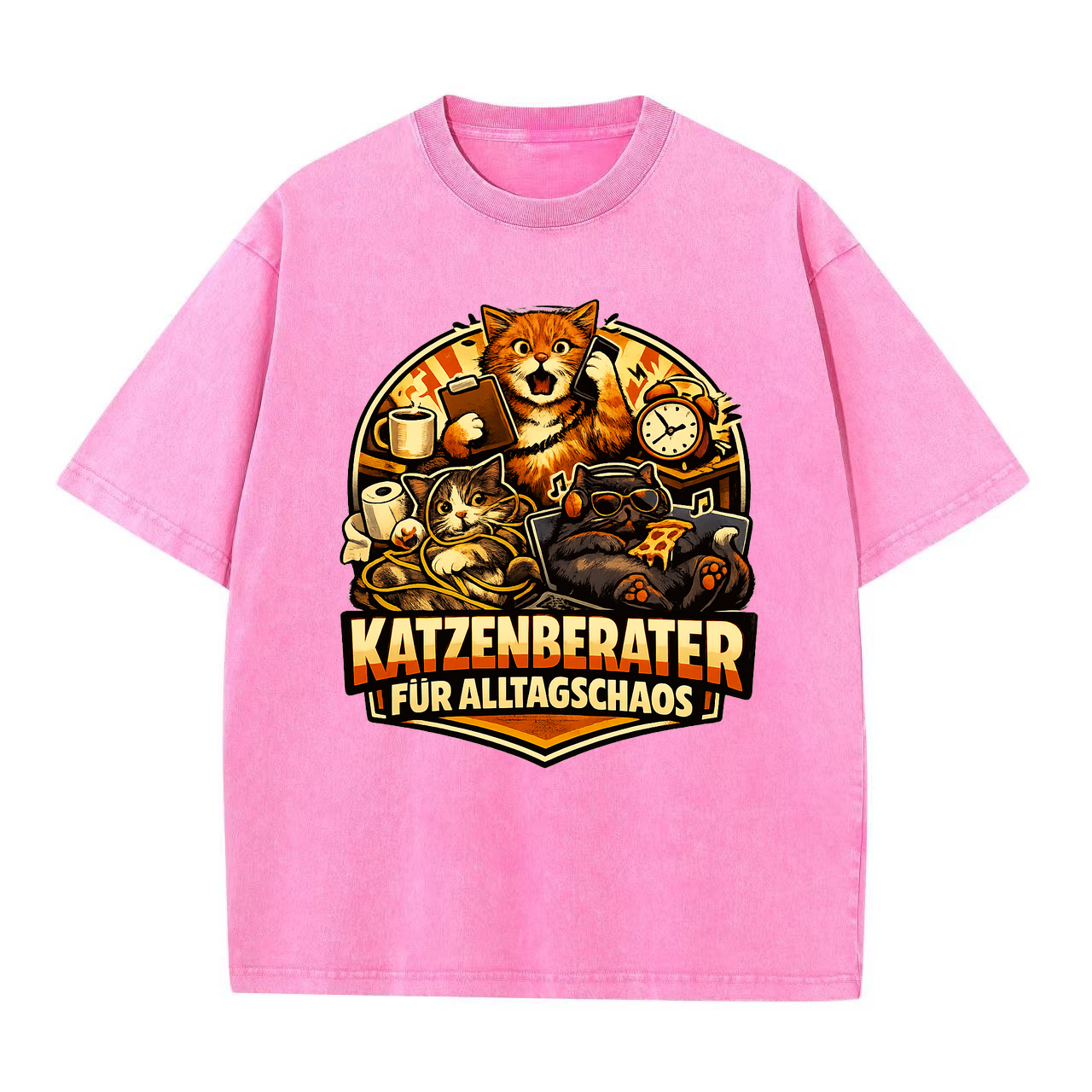 T-Shirt Chaos-Katze: Dein Alltagsberater