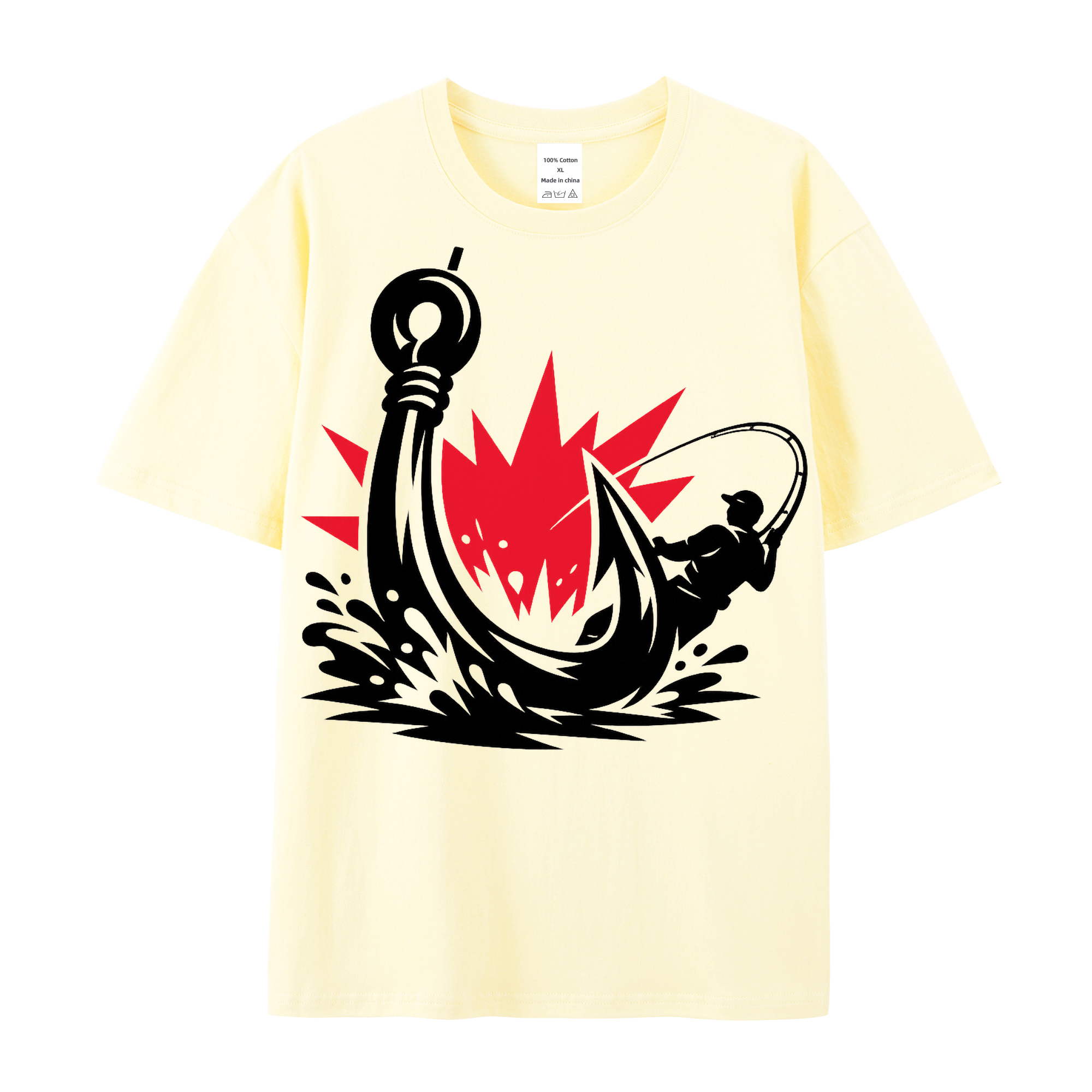 t-shirt Angelglück am Wasser