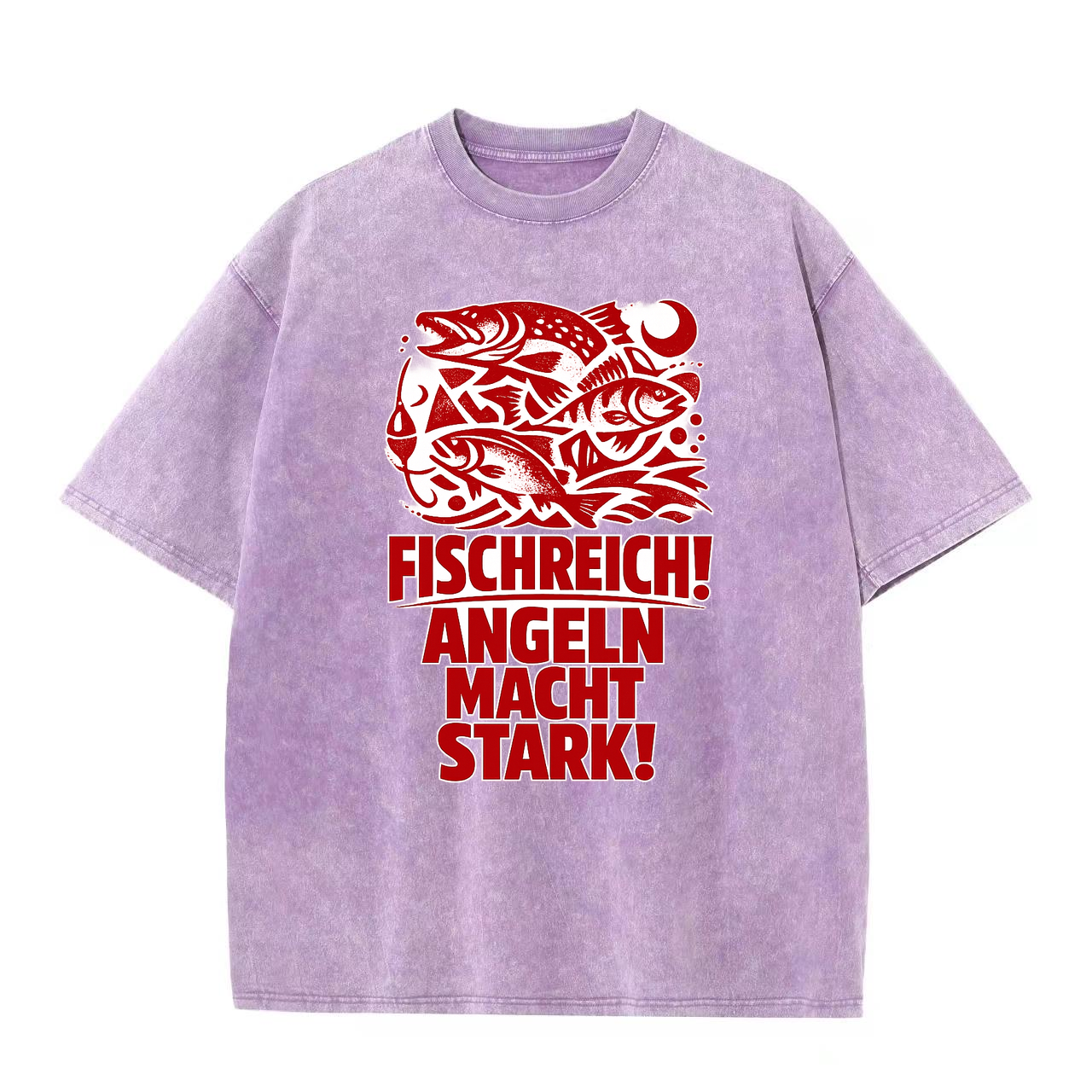 T-Shirt Anglerkraft: Fischreich & Stark!