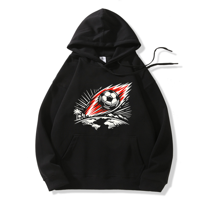 Hoodie Leuchtende Typowellen der Fußballnacht