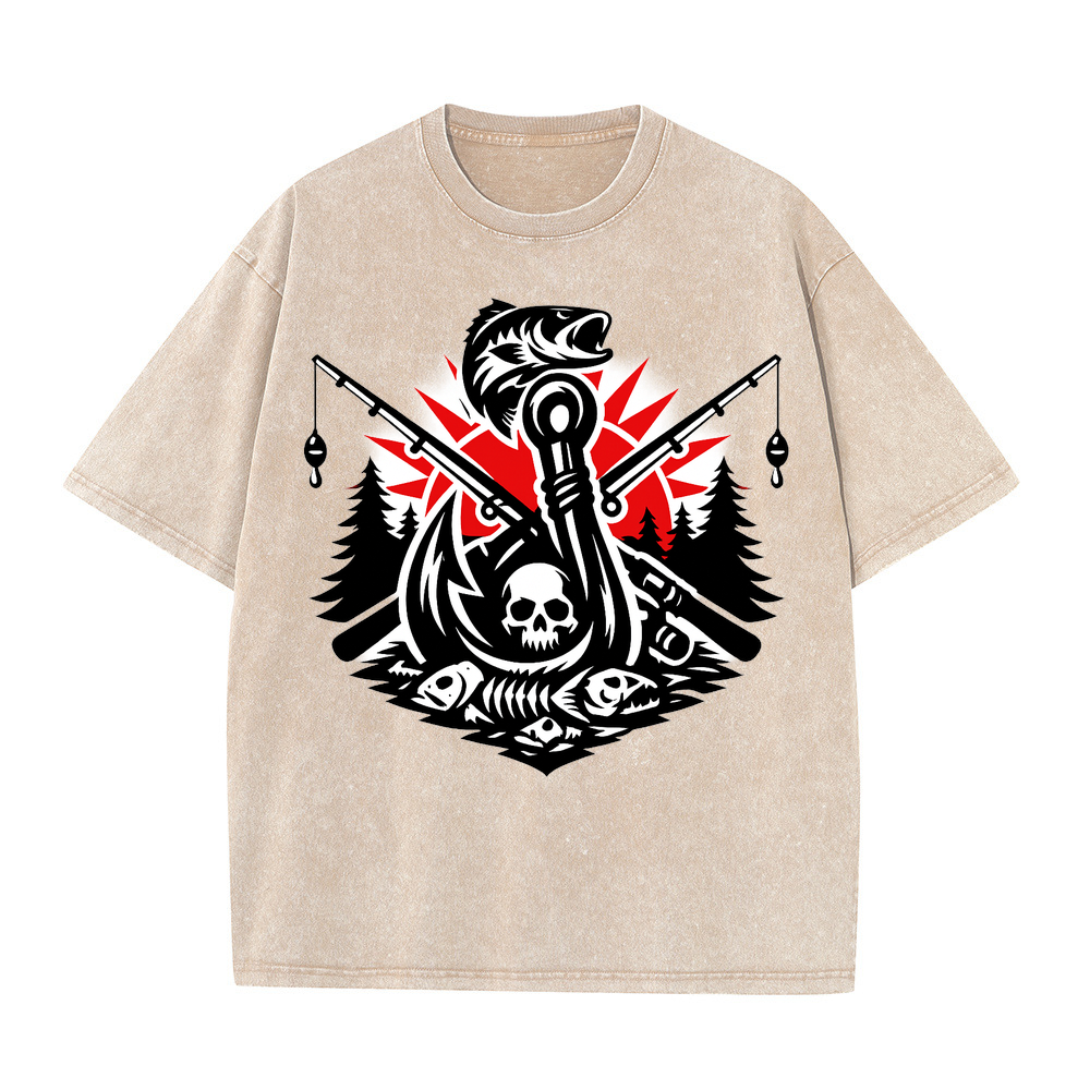 t-shirt Angelglück am Wasser