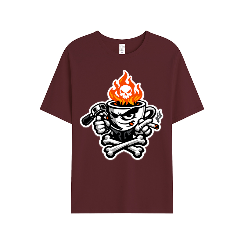T-shirt Rebel Roast Mascot für Kaffeekenner