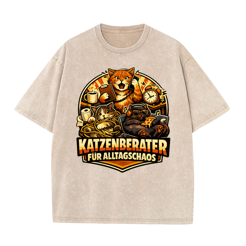 T-Shirt Chaos-Katze: Dein Alltagsberater