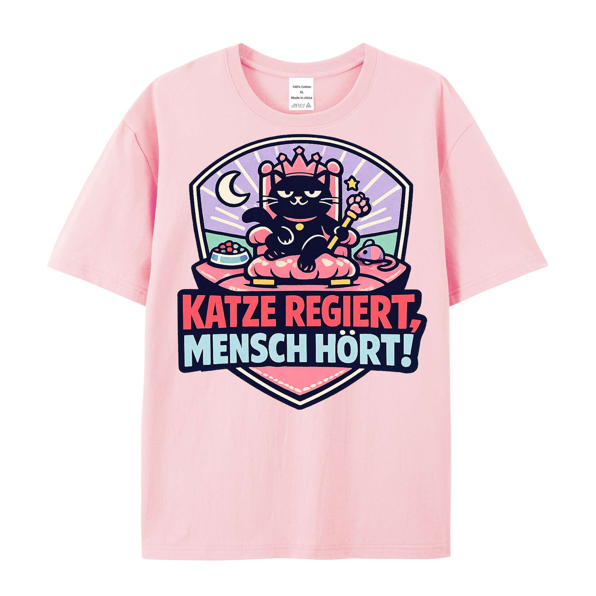 Katze regiert, Mensch hört! t-shirt