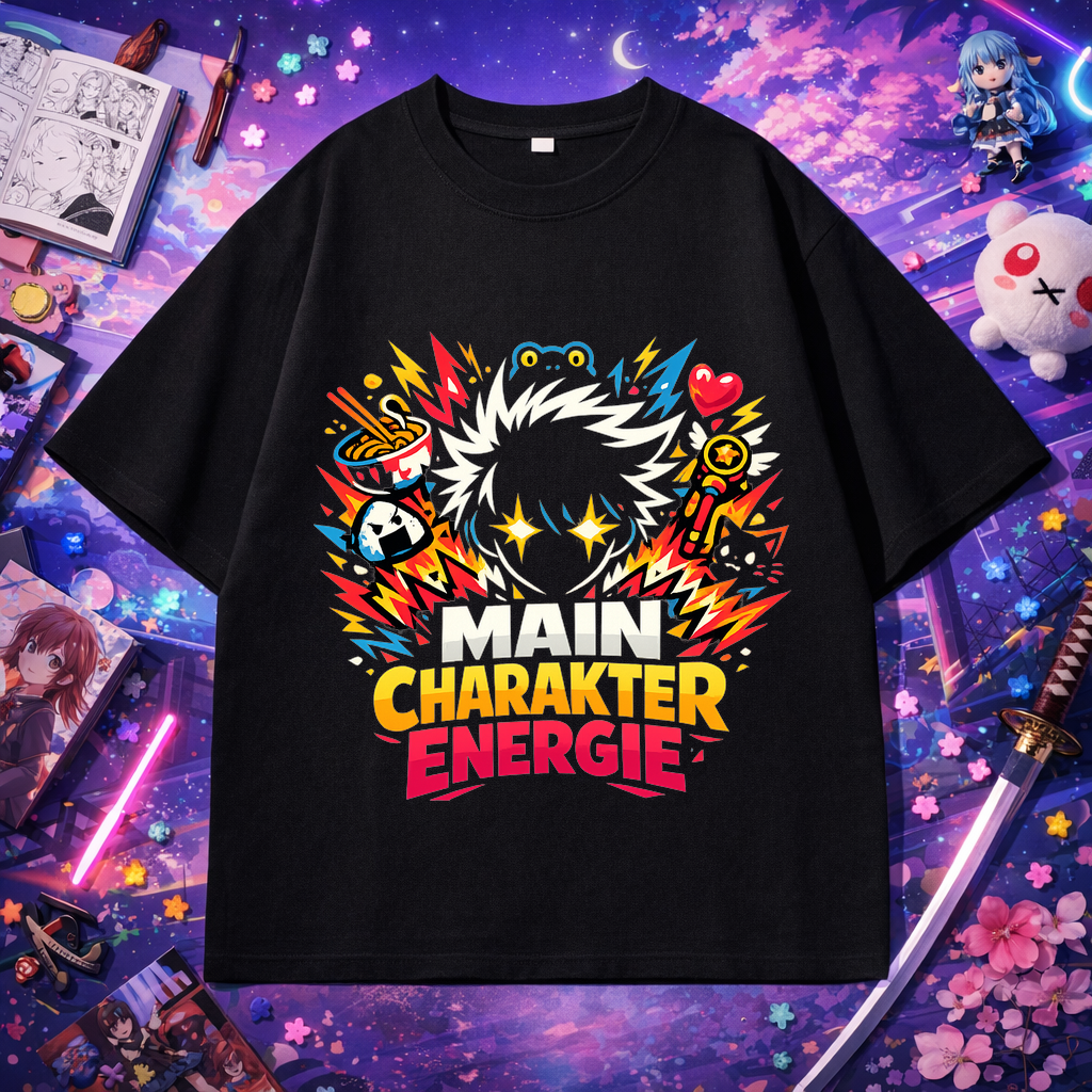 T-Shirt Main Charakter Aura Anime Style