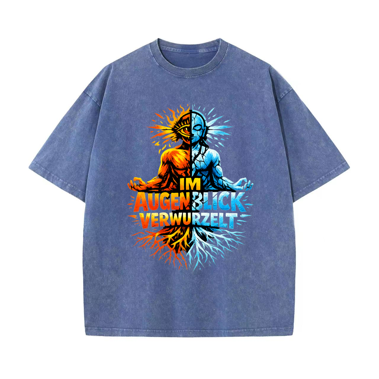 T-Shirt Augenblick Verwurzelt Zen Style