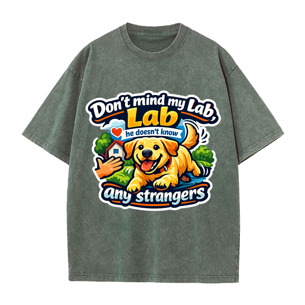 T-shirt My Lab Doesn't Know Strangers