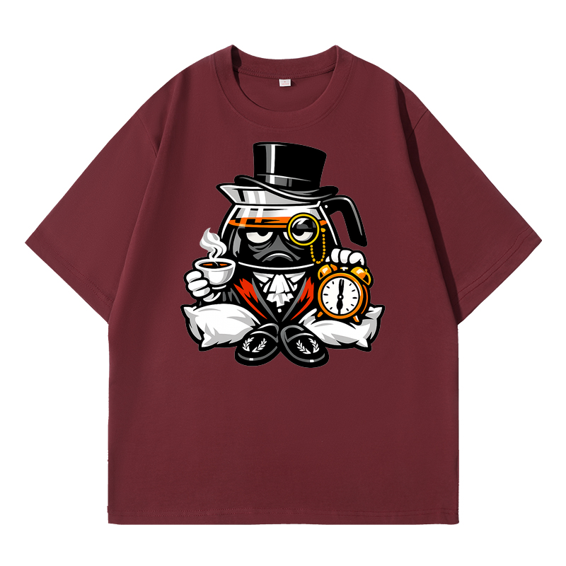 T-shirt Dawn Dilettante: Kaffee-Passion für Morgenmuffel