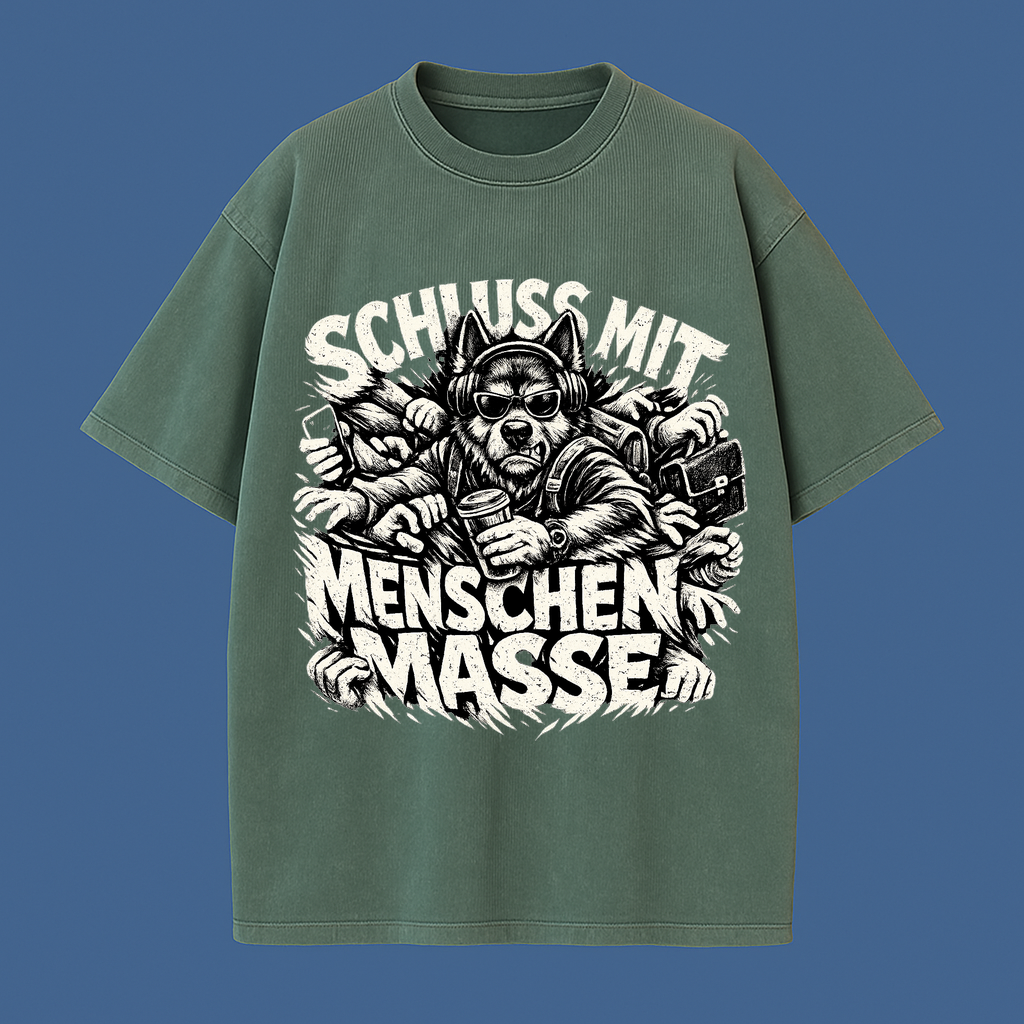 Schluss mit Menschenmasse t-shirt