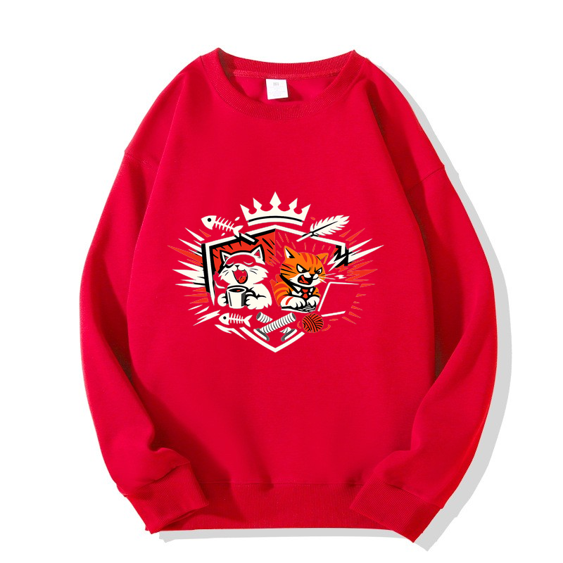 Sweatshirt Katzenkönig Kuschelmodus