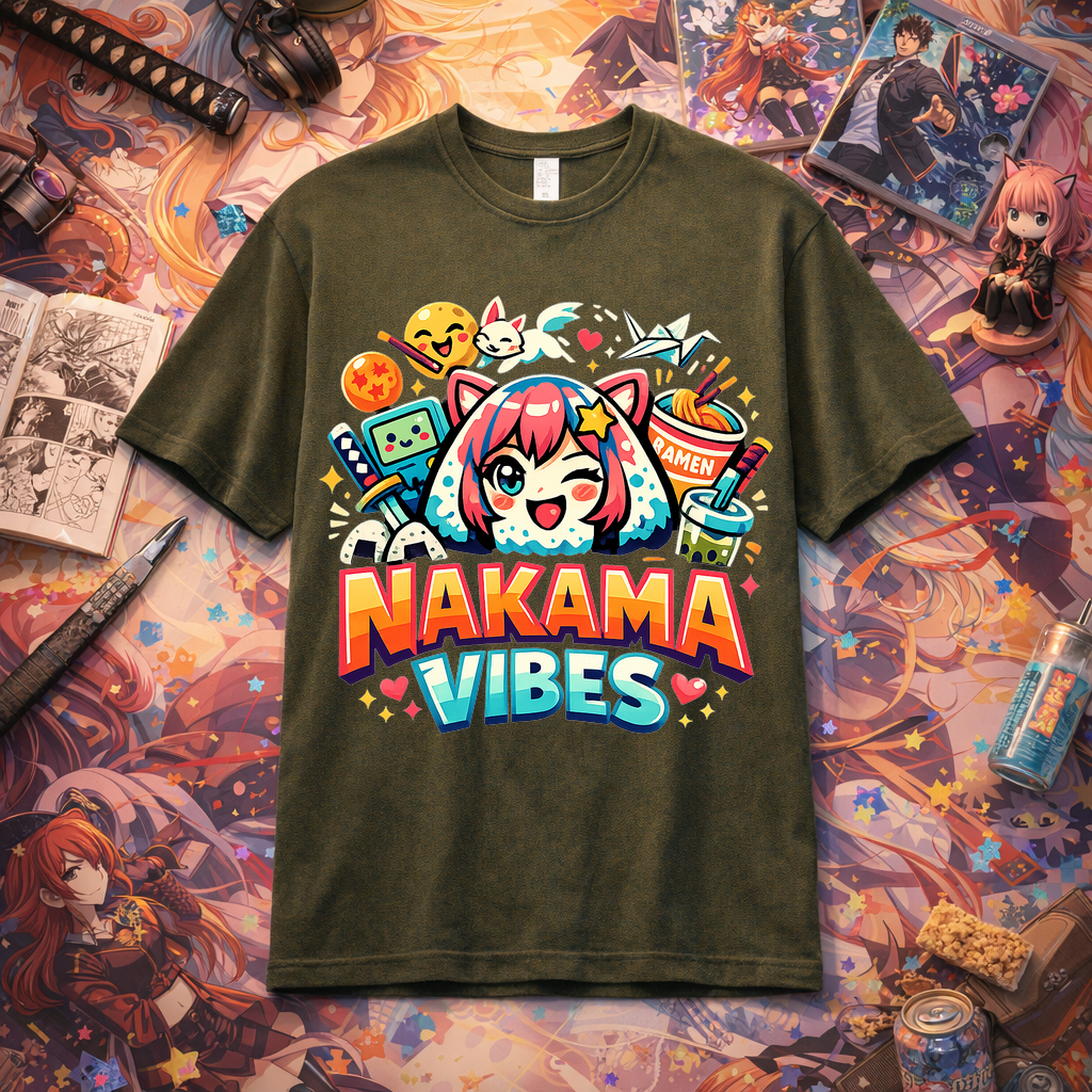 T-Shirt Nakama Vibes – Anime Freundschafts-Design
