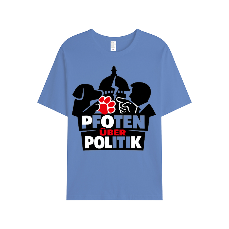 T-Shirt Pfoten über Politik Hundeliebe Edition