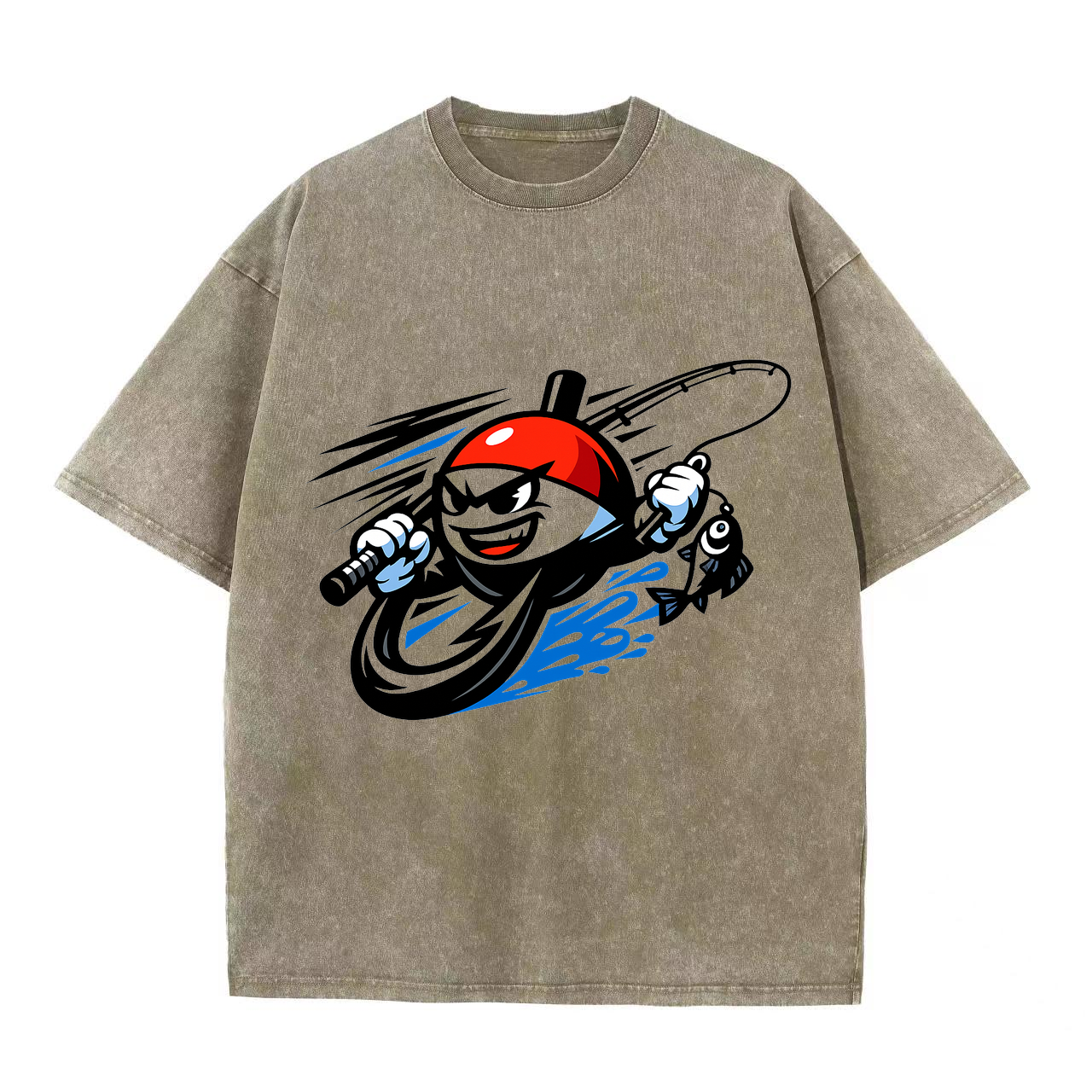 t-shirt Angelglück am Wasser