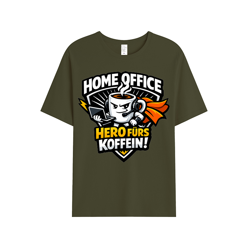 T-shirt Kaffeekrieger-Emblem Premium Design