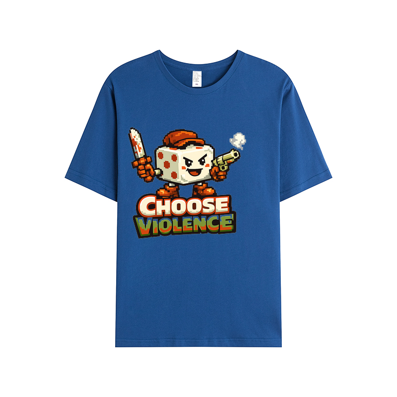 T-Shirt Pixel Power Choose Violence