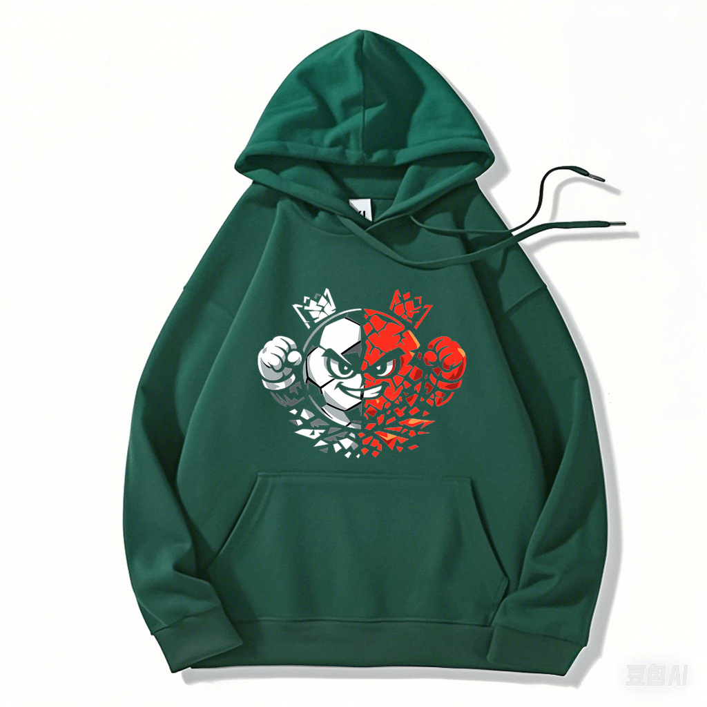 Hoodie Stolzer Wirbelgeist im Stadionwind